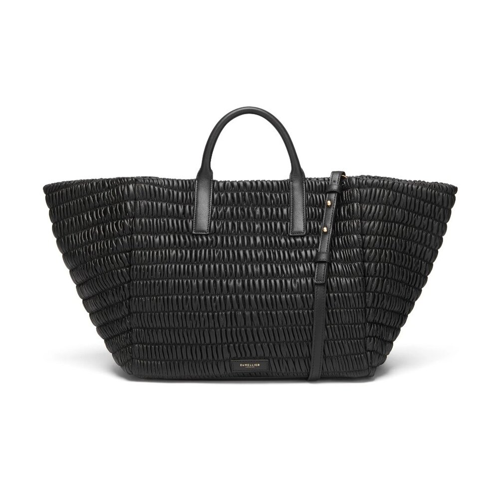Demellier Lisbon Tote Black Matelasse